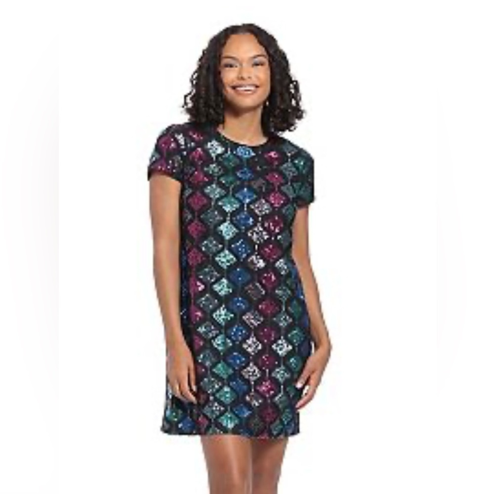 Sequin t-shirt dress from London Times